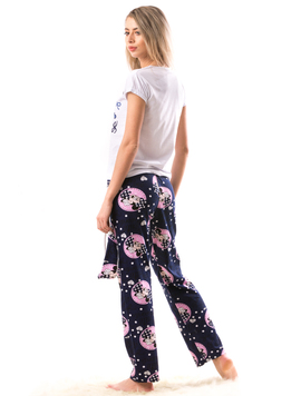 Pijama Dama Minisleep Alb Albastru