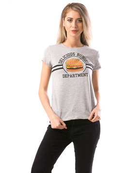 Tricou Dama DeliciosBurger Gri