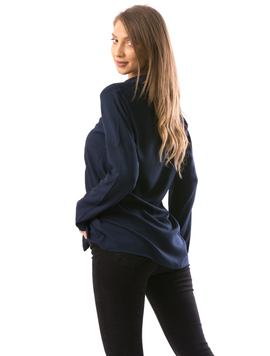 Camasa Dama FlowFlowers Bleumarin
