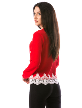 Bluza Dama MiniFlowersy677 Rosu