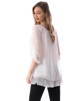 Bluza Dama Sczy122 Alb