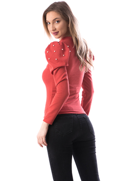 Bluza Dama Perlys100 Caramiziu