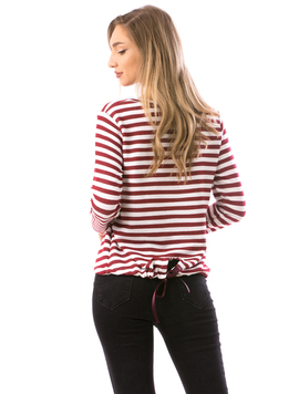 Bluza Dama MultyLines78 Bleumarin Si Alb