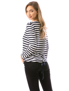 Bluza Dama MultyLines78 Grena Si Alb