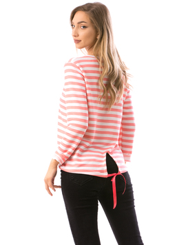 Bluza Dama MultyLines78 Fucsia Si Alb