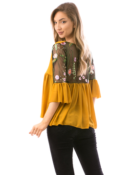 Bluza Dama JjSty122 Mustar