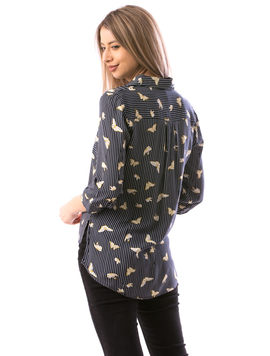 Camasa Dama FlowSpring192 Bleumarin