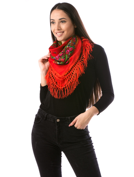 Esarfa Dama TraditionalWear11 Rosu