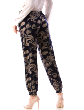Pantaloni Dama HaremPants Bleumarin si Kaki
