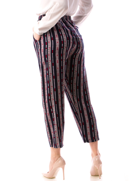 Pantaloni Dama HippieZen Bleumarin si Roz