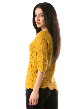 Pulover Dama TzyTzy19 Mustar