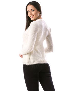 Pulover Dama MineTy788 Alb