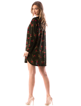 Rochie Dama LycraFlower Kaki