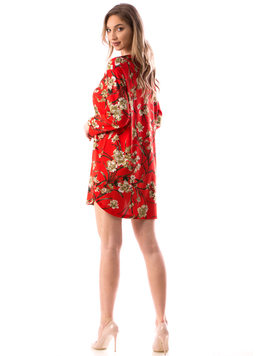 Rochie Dama LycraFlower Rosu