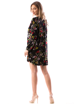 Rochie Dama LycraFlower Negru si Alb
