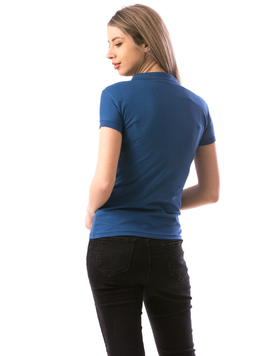 Tricou Dama CrownPolo10 Albastru