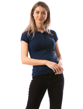 Tricou Dama CrownPolo10 Bleumarin