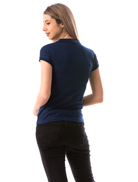 Tricou Dama CrownPolo10 Bleumarin