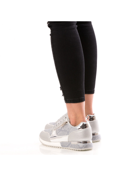 Adidasi Dama Cu Siret StarFleet Silver