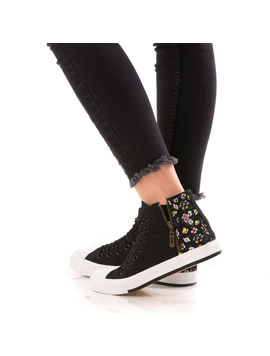 Bascheti FlowerBack Negru