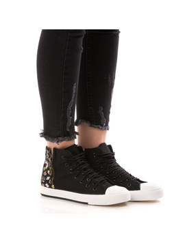 Bascheti FlowerBack Negru
