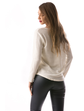 Bluza Dama LorySeam Alb