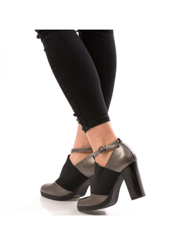 Botine Dama MichaelWasHere Argintiu