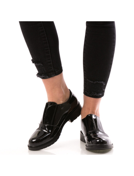 Pantofi Dama GlossyStep Negru