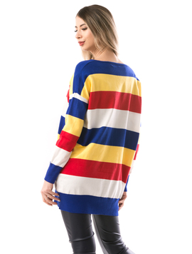 Pulover Dama LeftMirror Albastru