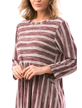 Rochie Dama StripesareFun Grena