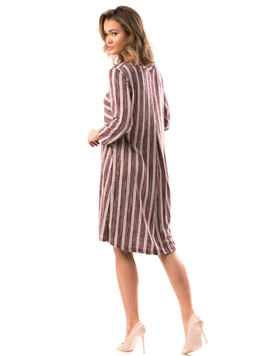 Rochie Dama StripesareFun Grena