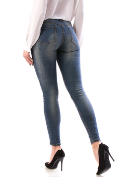 Jeans Dama MiddHg129 Bleumarin