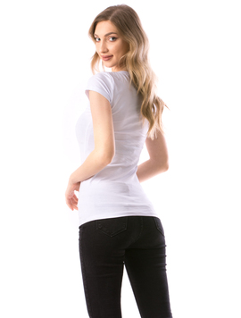 Tricou Dama JustSimple789 Alb