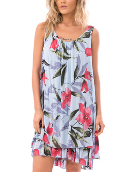 Rochie Dama DubleFun Bleu Verde Si Grena