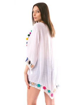 Bluza Dama ColorTassels Alb
