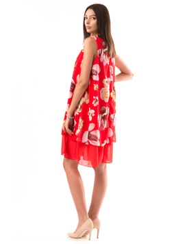 Rochie Dama RowyFLowersBrew Rosu