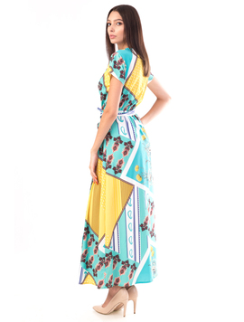 Rochie Dama LonghyStrey Turcoaz