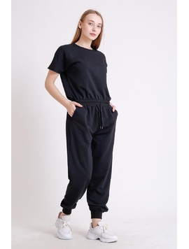 Compleu Dama Pantalon Kung Cu Tricou Argyst Negru