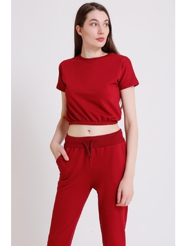 Compleu Dama Pantalon Kung Cu Tricou Argyst Grena
