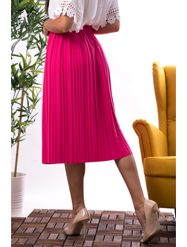 Fusta Dama Plisata Vivys Fucsia