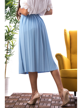 Fusta Dama Plisata Vivys Bleu