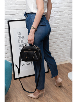 Pantaloni Dama Largi Byezy Bleumarin