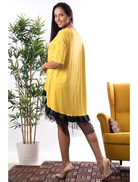 Rochie Dama Elastica MarryJen Galben
