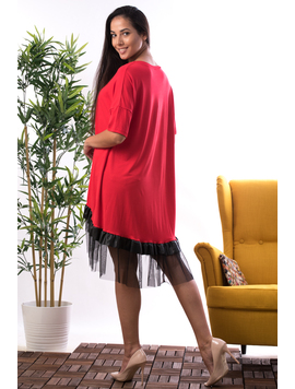 Rochie Dama Elastica MarryJen Rosu