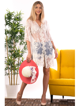 Kimono Dama WhiteRose Crem