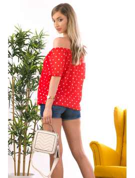 Bluza Dama Voal Salvy Rosu