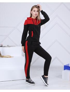 Trening Dama Bumbac Arabella Rosu si Negru
