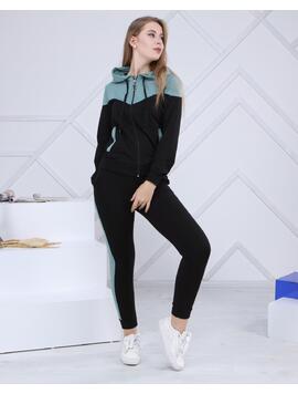Trening Dama Bumbac Arabella Vernil si Negru