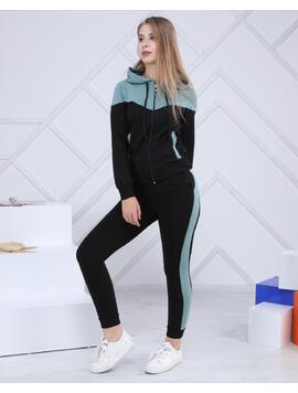 Trening Dama Bumbac Arabella Vernil si Negru