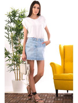 Fusta Dama Denim Sarraha Bleu